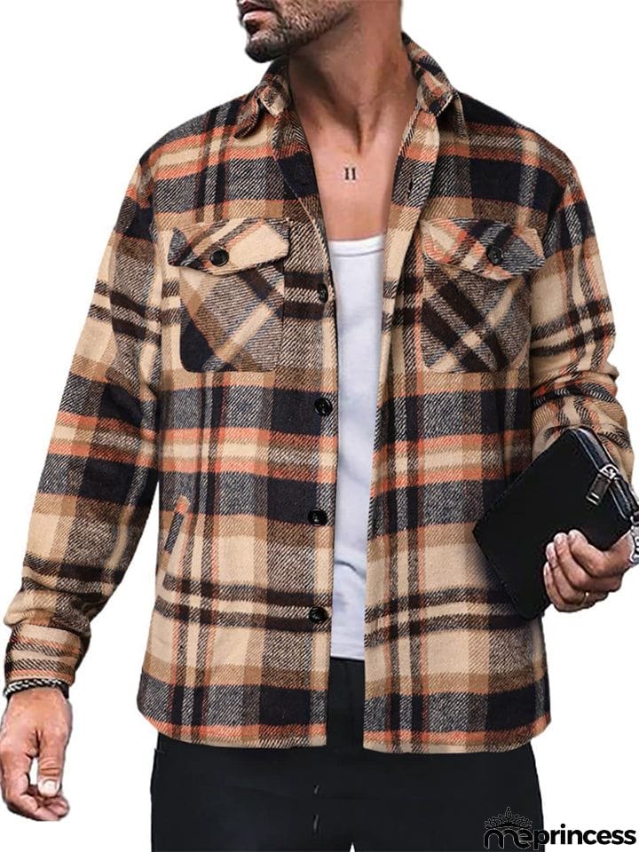 Men's Button Up Classic Plaid Extra Soft Cotton Shirts