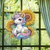 (US Only)Sunflower Horse 2D Flat DIY Diamond Painting Set Diamond Art Pendant Wall Decor
