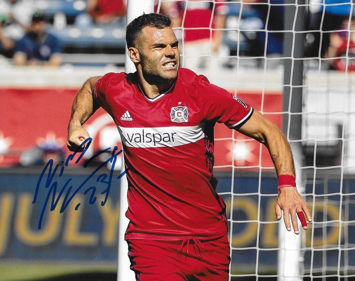 Nemanja Nikolic signed Chicago Fire MLS Soccer 8x10 Photo Poster painting autographed 8