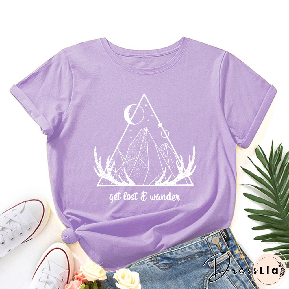 Graphic Tees For Women Cotton Short Sleeve Tee Woman T-Shirts Female Shirt Tops Summer