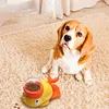 The Little Yellow Duck Pet Feeder Can Be Pressed And Rotated To Release Food And Relieve Boredom