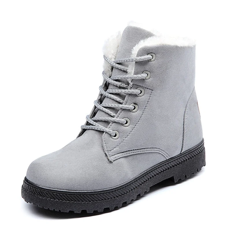 2021 Women Boots Winter Ankle Boots For Women Winter Shoes Female Snow Boots Botas Mujer Warm Plush Shoes Woman Plus Size