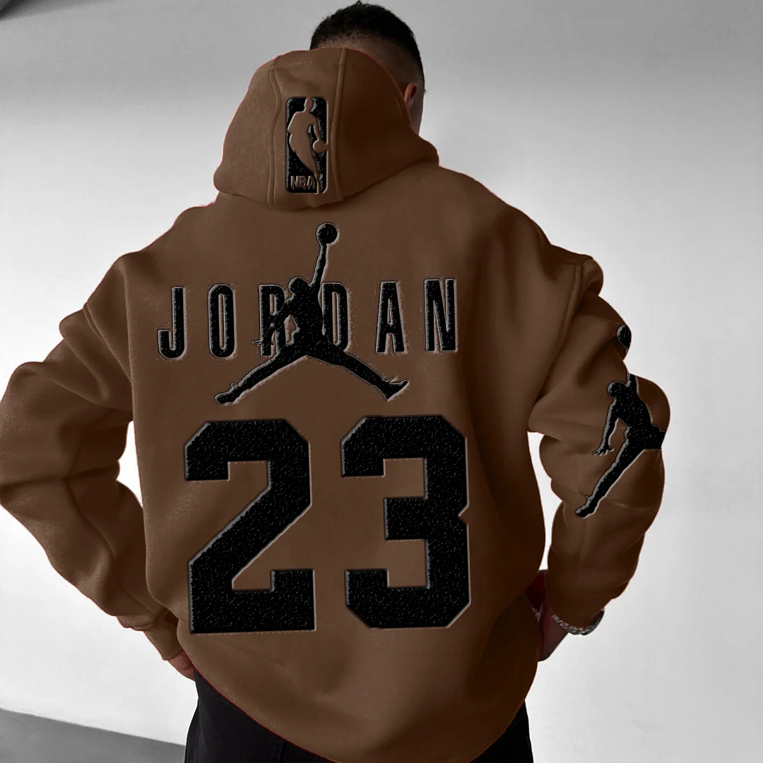 Unisex Basketball Game Stars Sports Fitness Printed Casual Autumn And Winter Oversized Hoodies