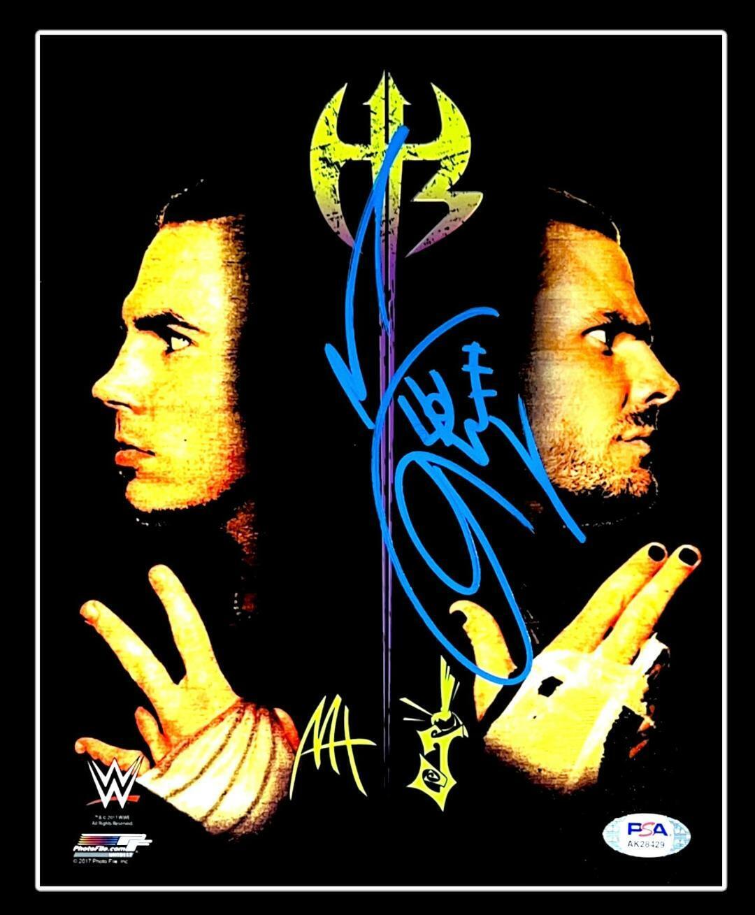 WWE JEFF HARDY HAND SIGNED AUTOGRAPHED 8X10 Photo Poster painting WITH PROOF AND PSA DNA COA 20