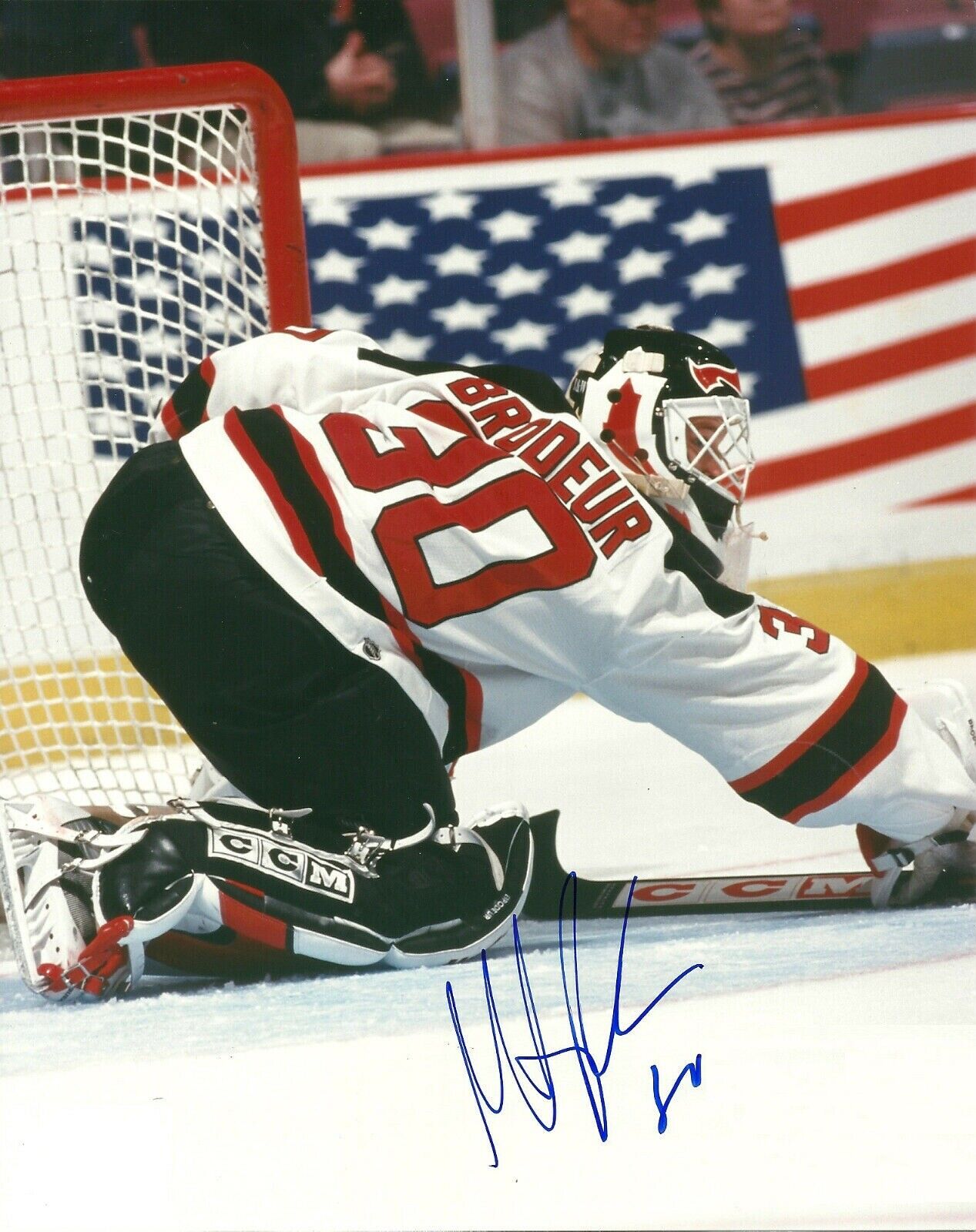 Martin Brodeur Autographed Signed 8x10 Photo Poster painting ( HOF Devils ) REPRINT