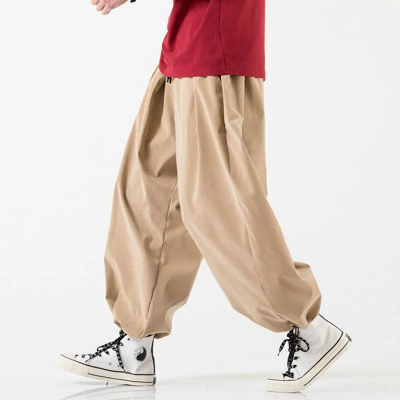 2021 Streetwear Harem Pants Men's Baggy Jogging Sweatpants Oversized Male Crotch Wide Leg Pants Casual Men Trousers Dropshipping