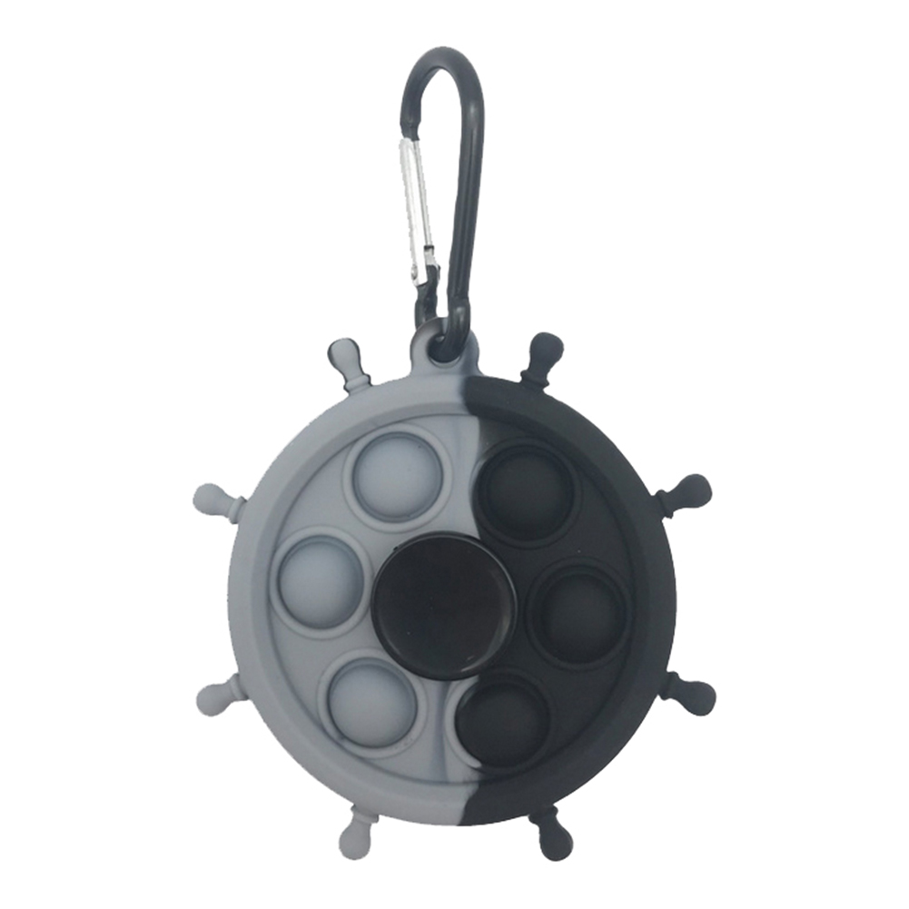 

Keychain Push Bubble Gyro Pressure Relief Squeeze Spinner Chessboard Toy, 501 Original