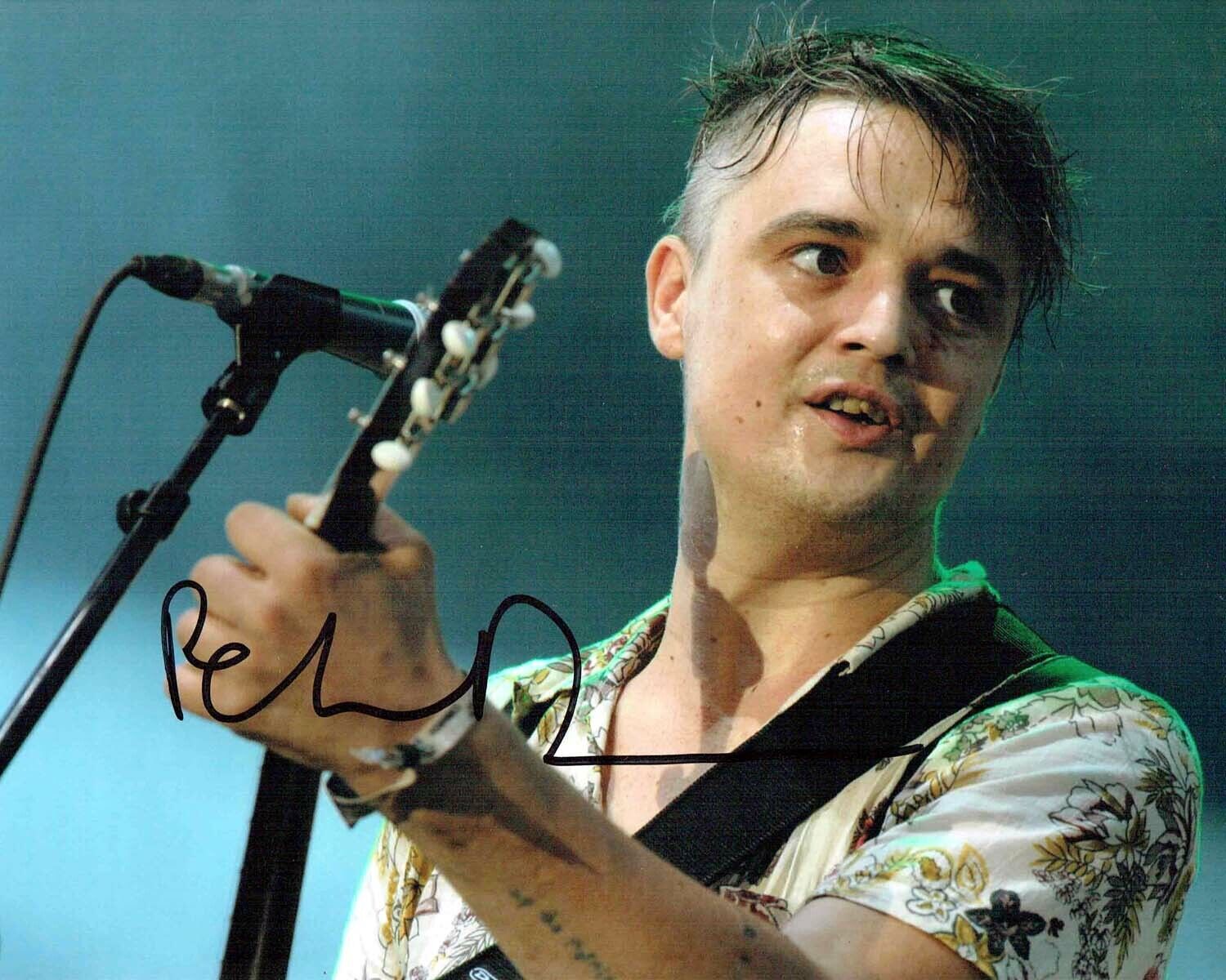 Pete DOHERTY SIGNED Autograph 10x8 Photo Poster painting 6 AFTAL COA Libertines Baby Shambles