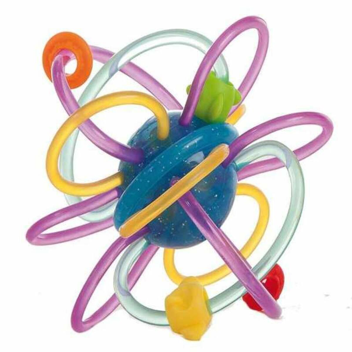 Teething Rattle for Babies Rings Flexible 12 cm (&Oslash; 12 cm)