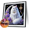 Moon Cat - Crystal Rhinestone Diamond Painting