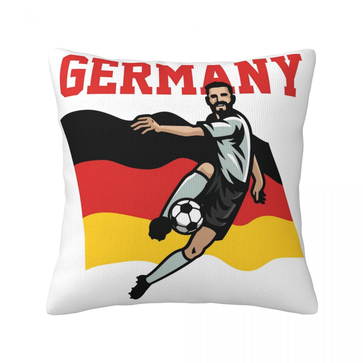 Germany Soccer Player Decorative Square Throw Pillow Covers
