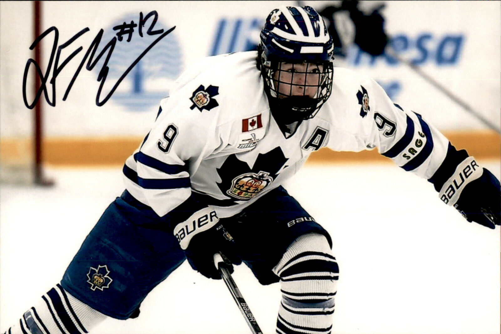 Lleyton Moore SIGNED 4x6 Photo Poster painting NIAGARA ICE DOGS / NHL DRAFT 2020