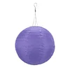 8 inch LED Round Solar Lantern Solid Color Waterproof Pendant Garden Decor