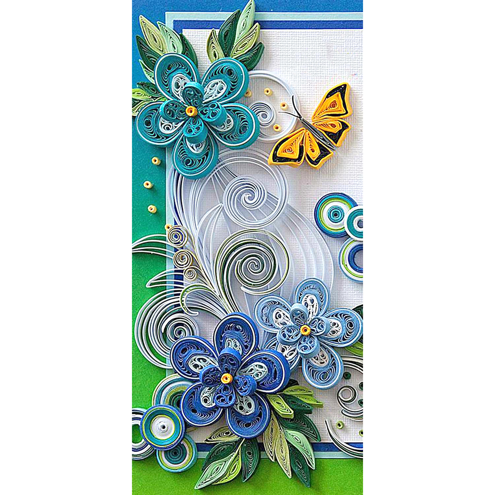 

Flower Quilling Paper - Round Drill Diamond Painting - 30*60CM (Big Size), 501 Original