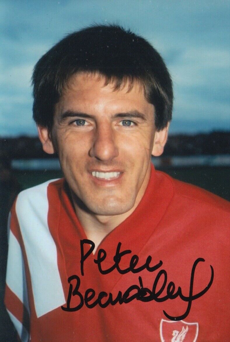 PETER BEARDSLEY HAND SIGNED 6X4 Photo Poster painting LIVERPOOL FOOTBALL AUTOGRAPH 1