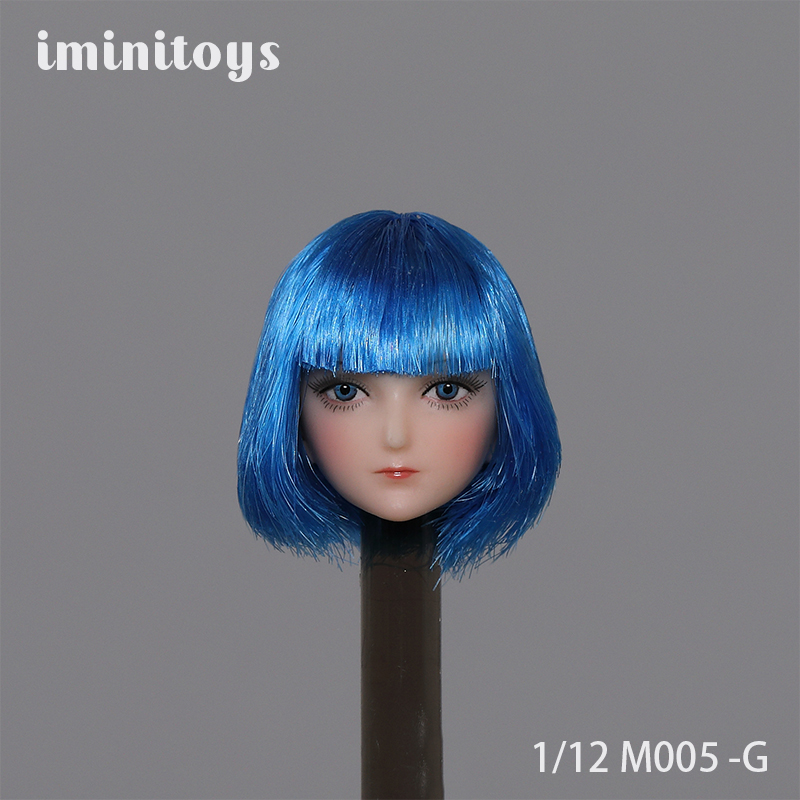 New Sells Iminitoys 1/12 Scale M005 Anime Beautiful Girl Head Sculpt Fit 6" TBLeague Female Action Figure body-aliexpress