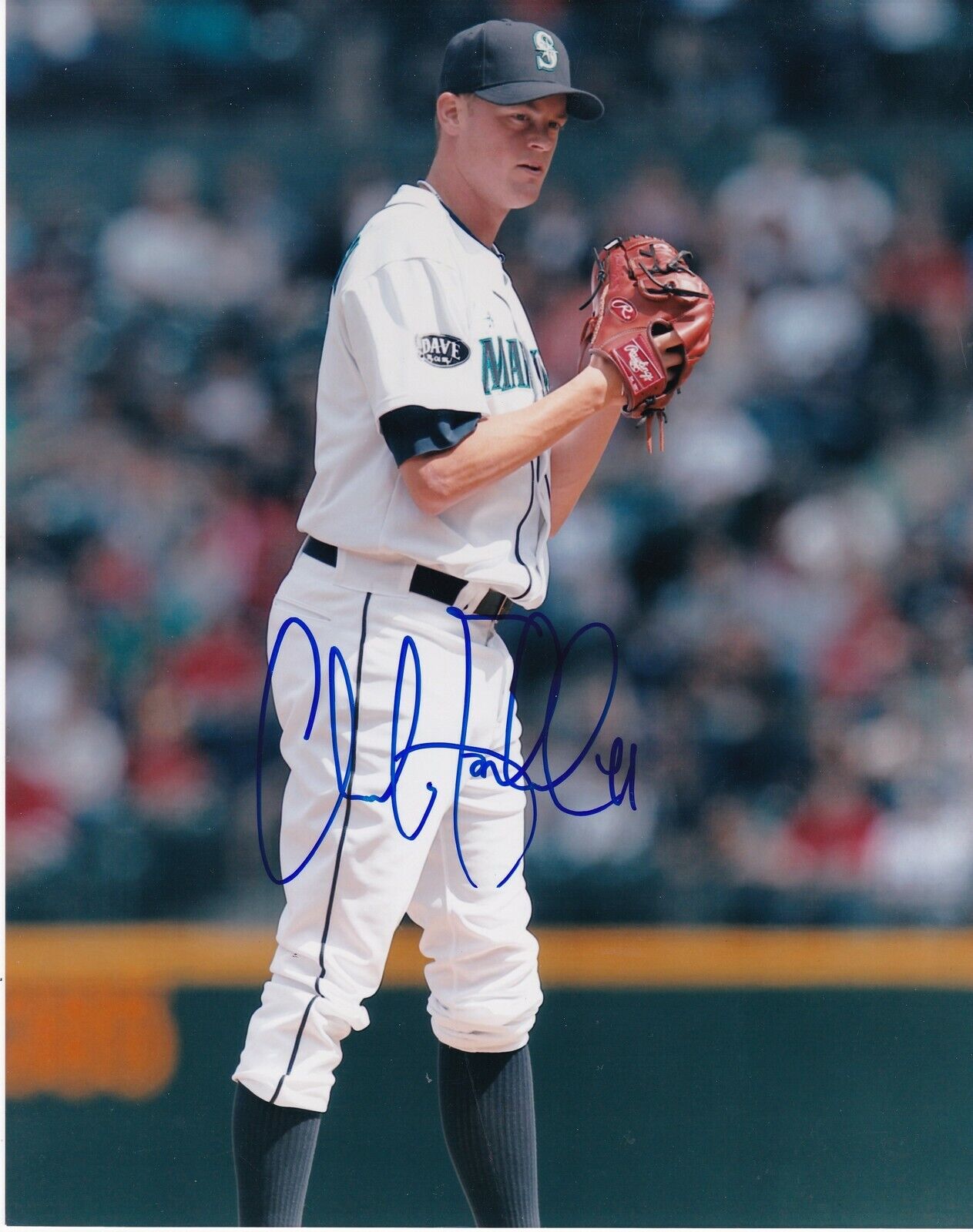 CHARLIE FURBUSH SEATTLE MARINERS ACTION SIGNED 8x10