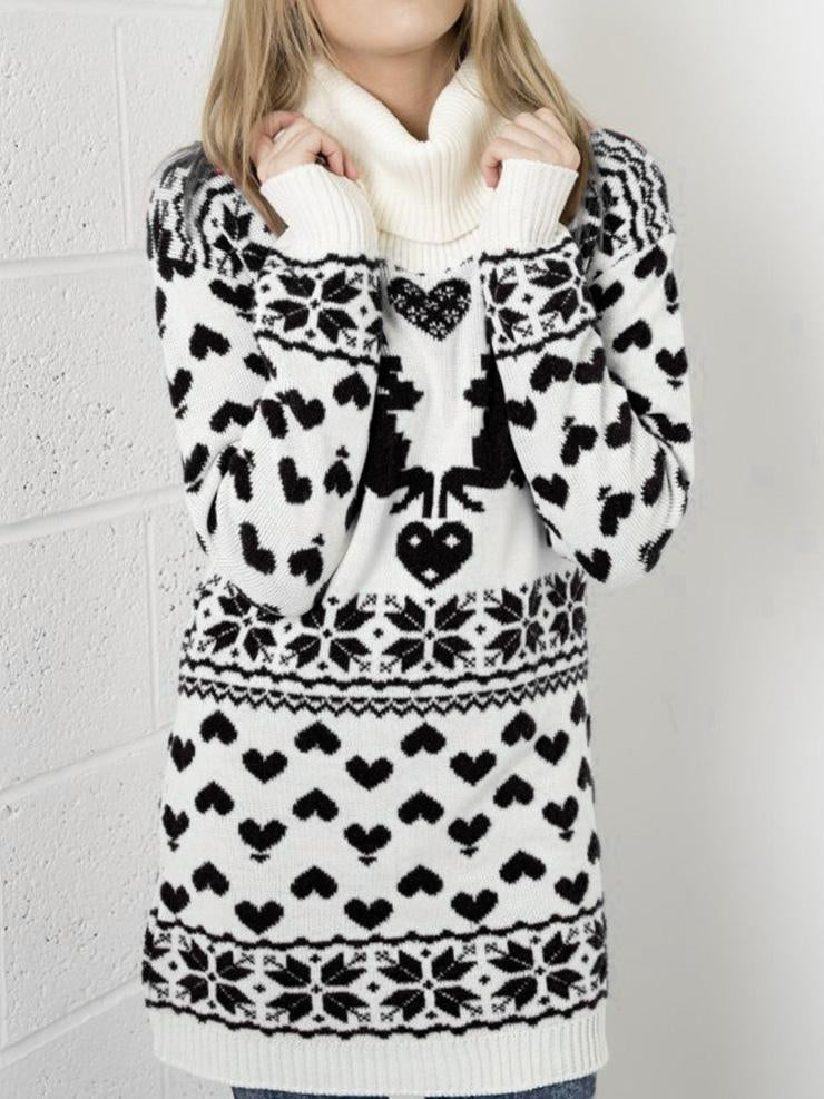 Women Long Sleeve V-neck Graphic Floral Printed Top