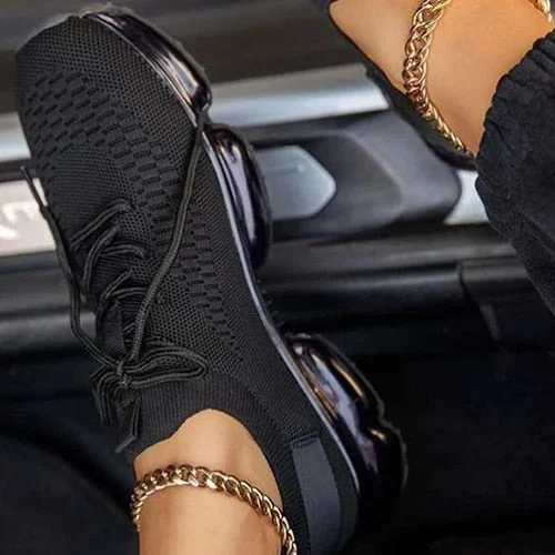 Back to college 2022 Women Lace Up Mesh Sneaker Woman Breathable Vulcanized Women's Casual Flat Ladies Comfort Female Tennis Shoes Plus Size