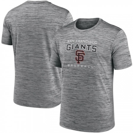 Men's San Francisco Giants Grey Velocity Practice Performance T-Shirt RO91