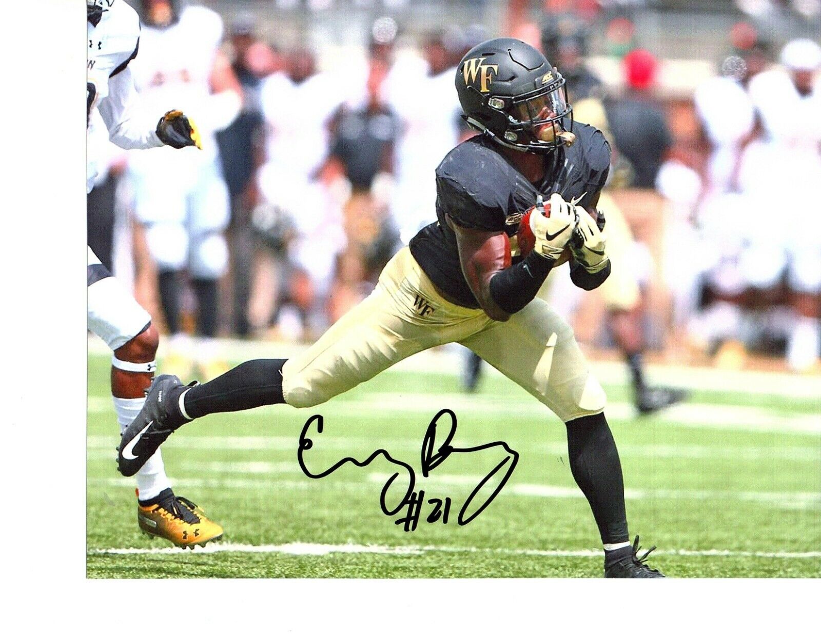 Essang Bassey Wake Forest Demon Deacons signed autographed 8x10 football Photo Poster painting b
