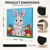 DIY Pre-Framed Rabbit Button Art Canvas Kit