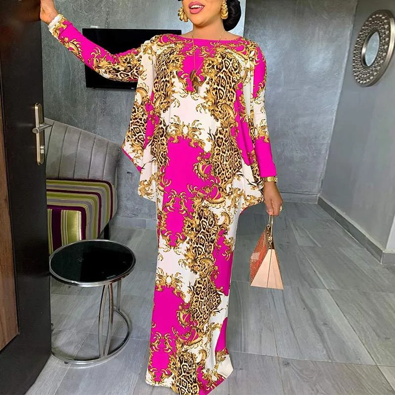 Summer Holiday Dress Women Bohemian Dress 2022 VONDA Long Sleeve Vintage Printed Sundress Fashion Party Vestidos Femme Robe