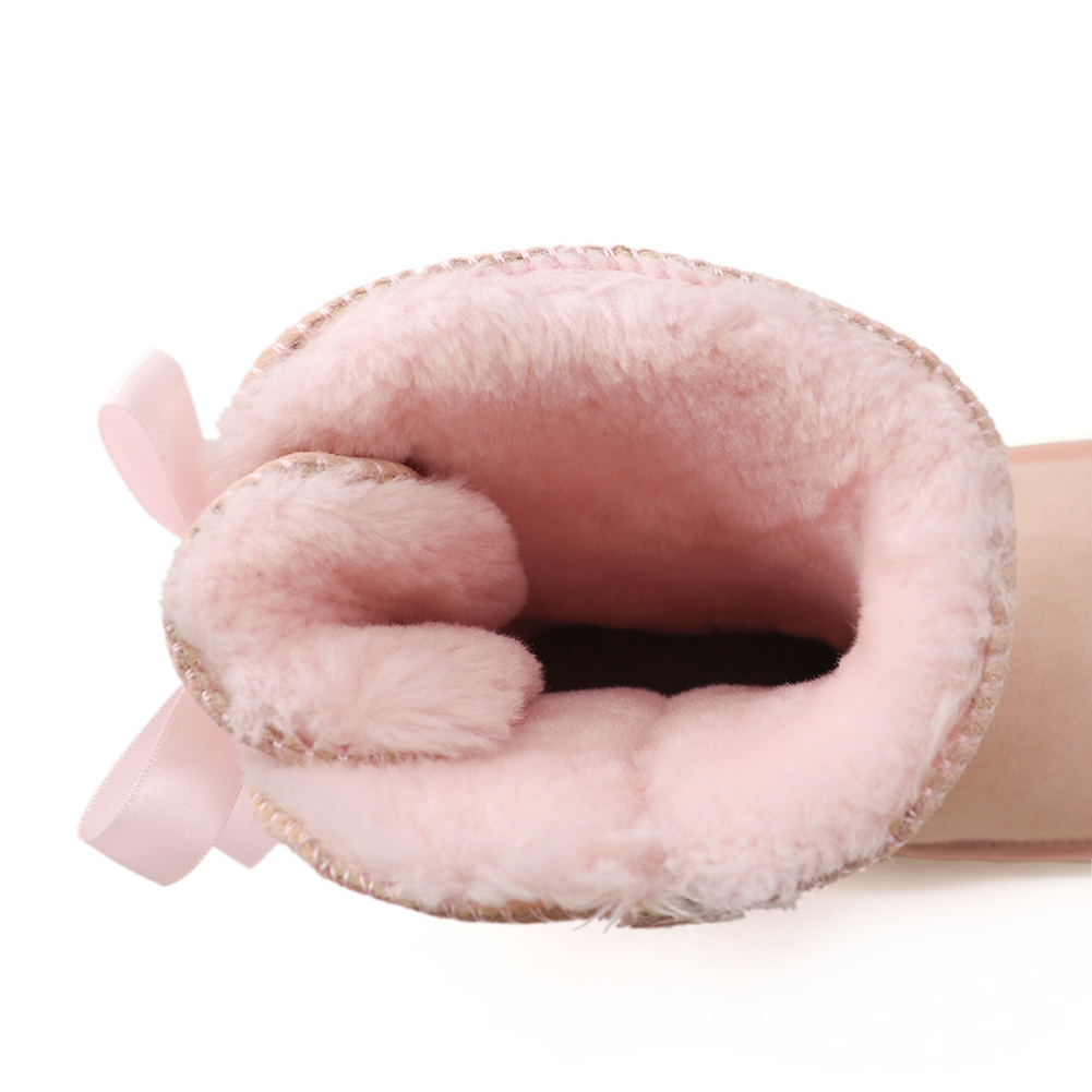 Women's Snow Boots for Winter Mid-Calf high Back Bows-MERUMOTE