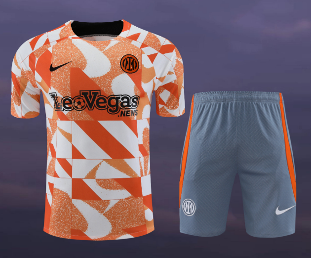 23/24 Inter Milan Training Kit Short Sleeve Football Shirt Thai Quality