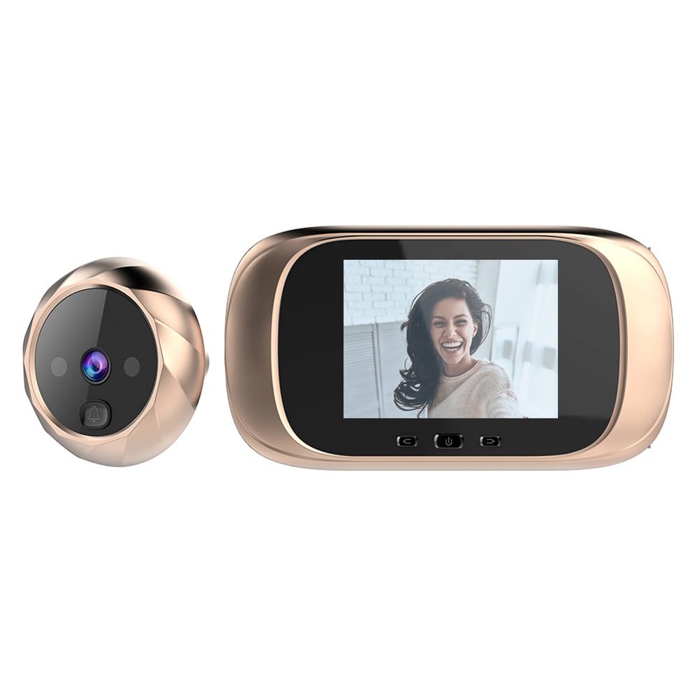 

DD1 2.8 inch Digital Doorbell 0.3MP Door Peephole Camera Viewer Door Bell, Silver, 501 Original