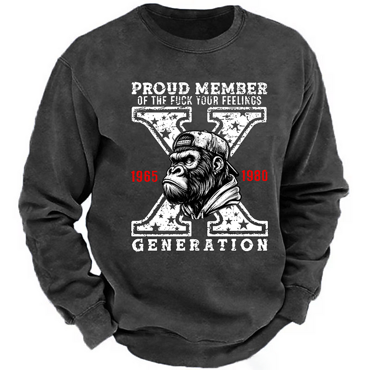 Gen X Monkey Custom EST Printing Sweatshirt