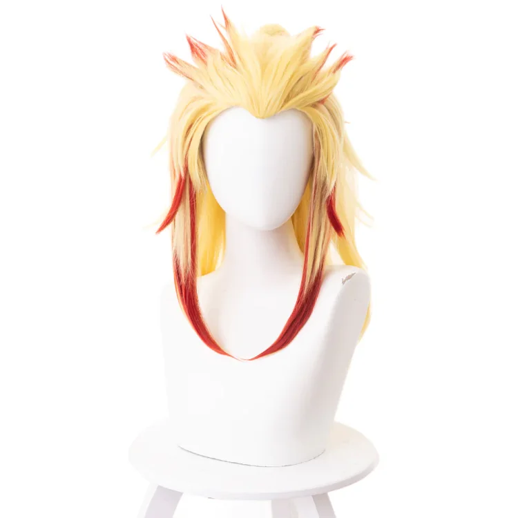 Demon Slayer Rengoku Kyoujurou Cosplay Wig Halloween Carnival Suit