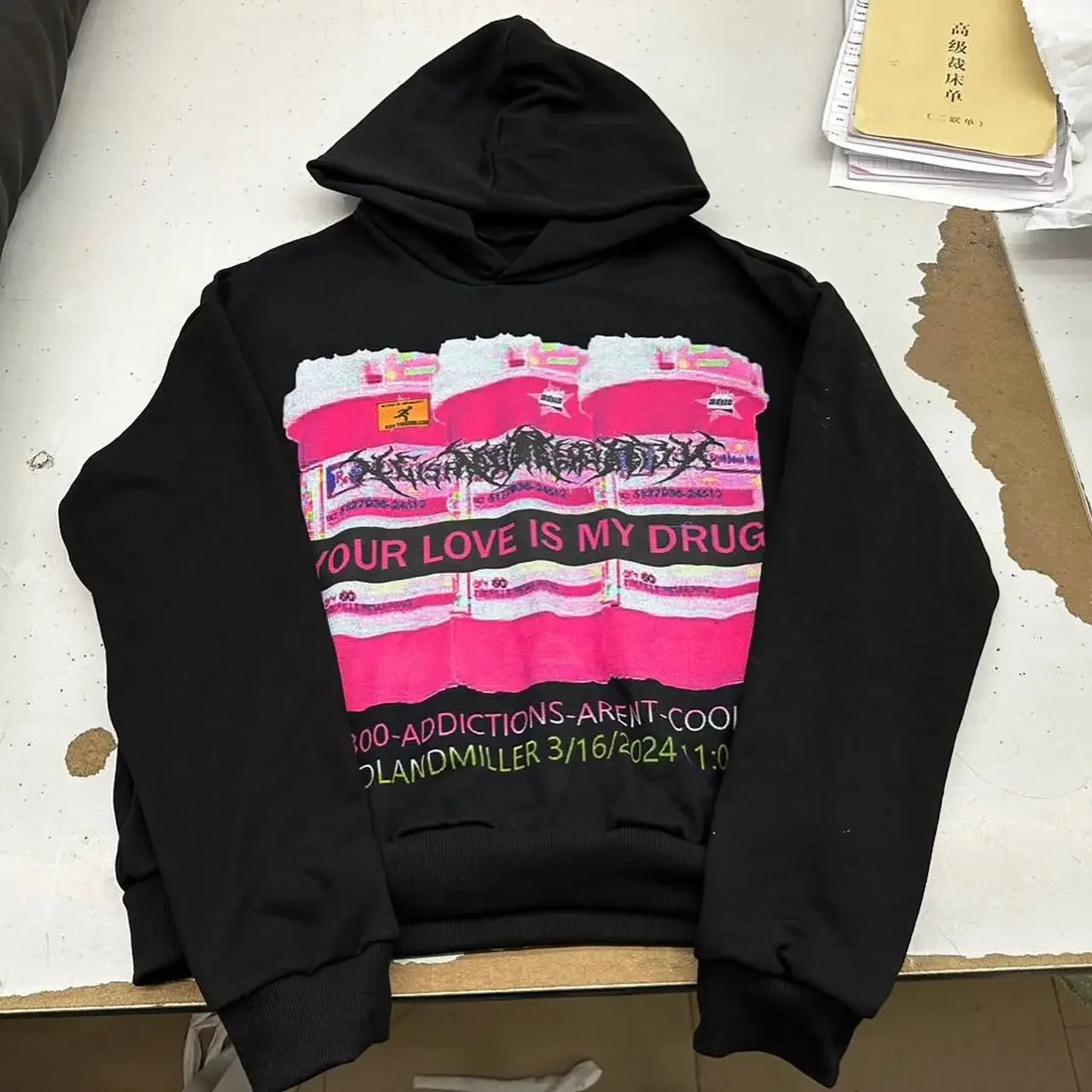 Parigaminghub 2024 New Hoodie Y2K Super Sweatshirt Personalized Pattern Print Gothic Street Hoodie Female Couple Sweatshirt Top ins