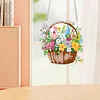 2Pcs Diamond Painting Flower Basket Diamond Art Pendant Wall Decor