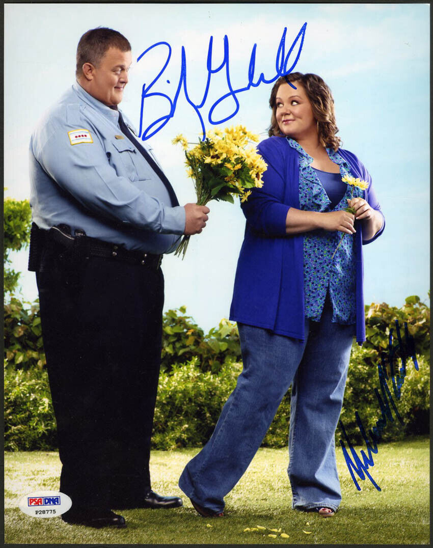 Billy Gardell & Melissa McCarthy DUAL SIGNED 8x10 Photo Poster painting Mike & Molly PSA/DNA