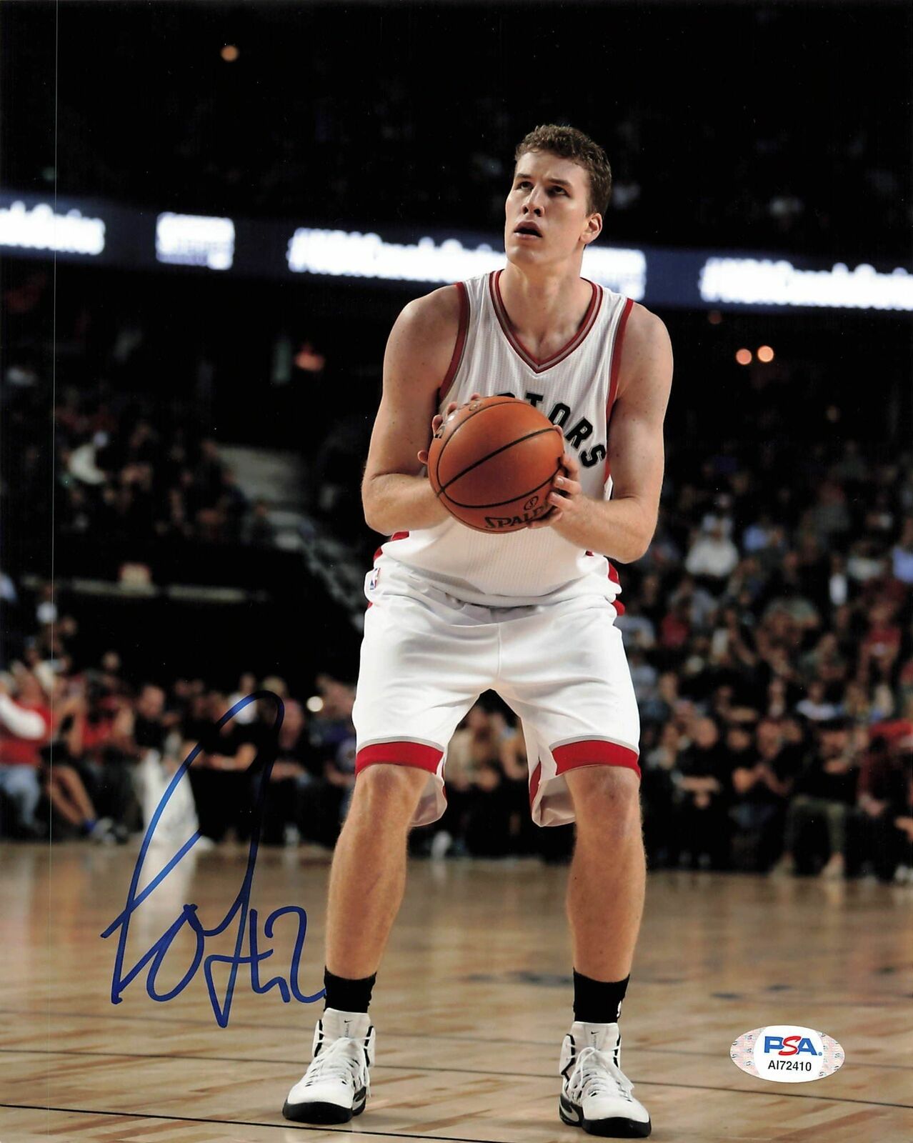 JAKOB POELTL signed 8x10 Photo Poster painting PSA/DNA Toronto Raptors Autographed