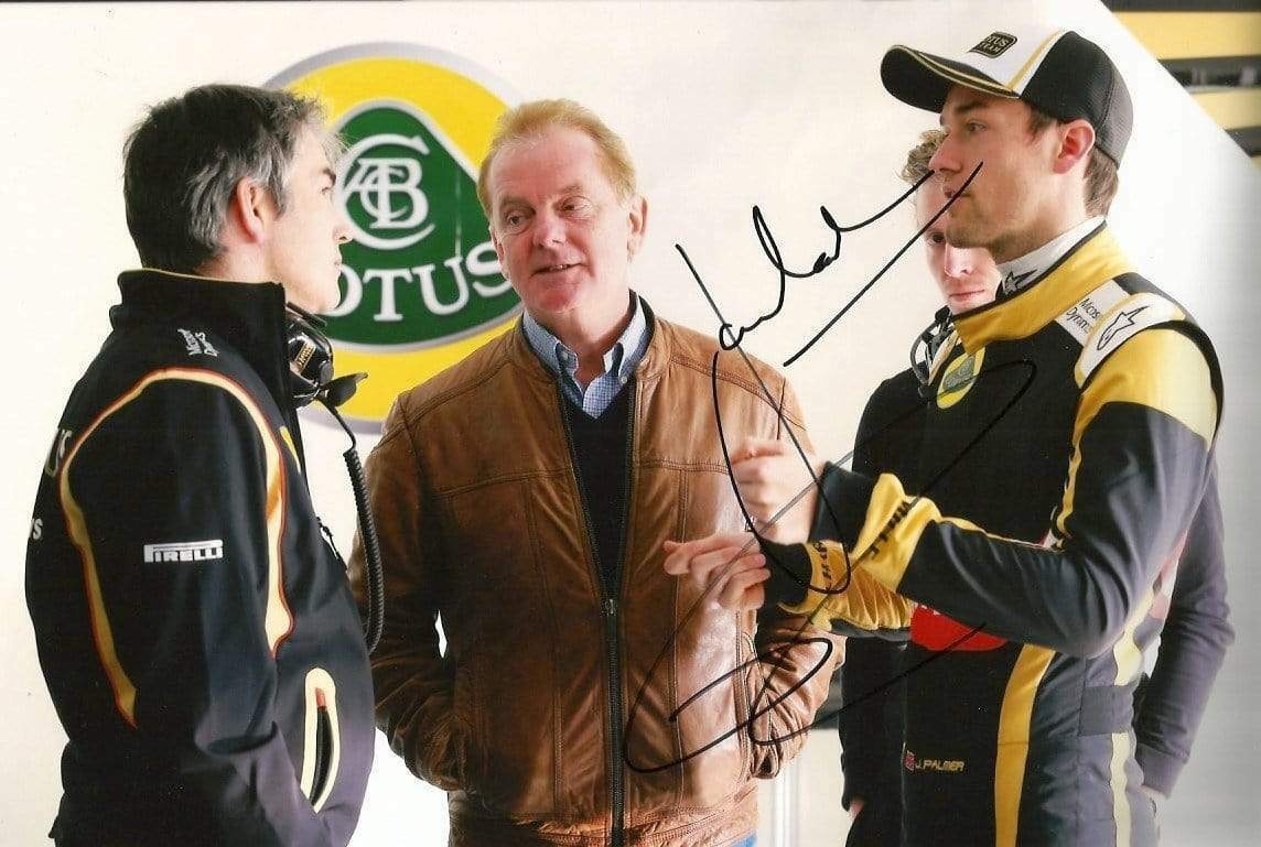 Jonathan Palmer & Jolyon Palmer FORMULA ONE autographs, In-Person signed Photo Poster painting