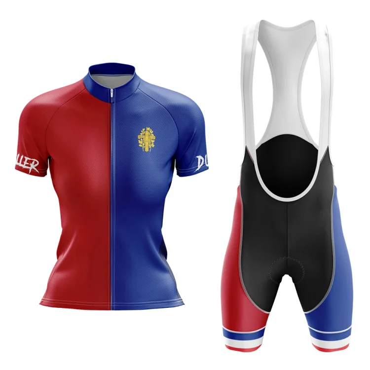 French team WORK HARD Women's Short Sleeve Cycling Kit