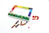Rainbow DIY Building Block Photo Frame Kit,Creative Handmade Assembled Photo Frame Handmade Craft Gift Home Tabletop Display Decor