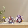 2pcs DIY Rustic Lavender Gnomes Diamond Painting Ornaments