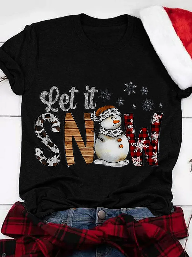 Let It Snow Crew-Neck T-Shirt