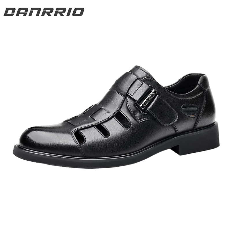 DANRRIO Cowhide Hollow Breathable Sandals|Casual Loafers DANRRIO.COM DANRRIO