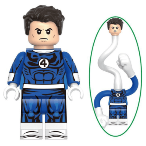 Mr Fantastic (Fantastic Four) Custom Marvel Superhero Minifigure Minifigure Bricks monstertoys