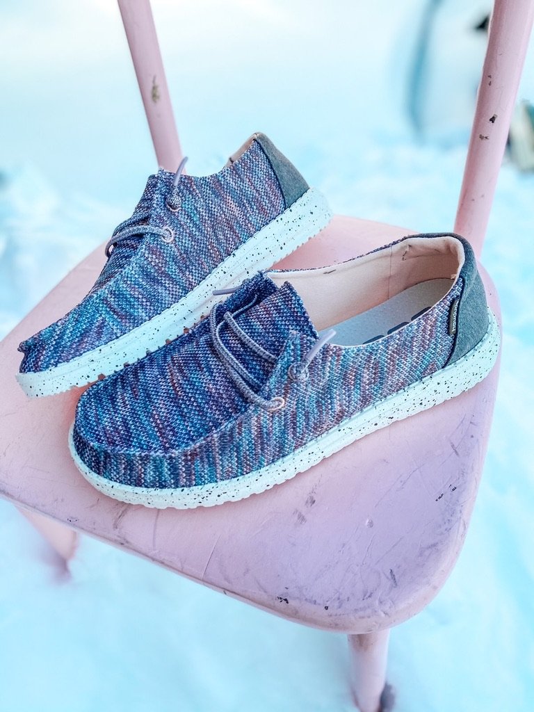 Hey Dude Women's Wendy Sox Antique Rose Casual Shoes 121925006