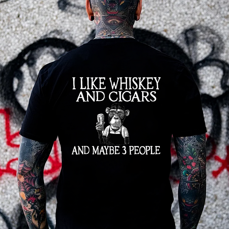 I Like Fishing And Whiskey And Maybe 3 People Shirt - Pondertee