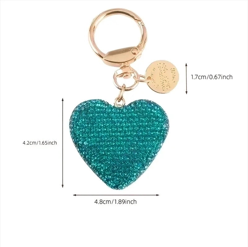 Retro Streetwear Heart Shape Alloy Women’s Bag Pendant Keychain