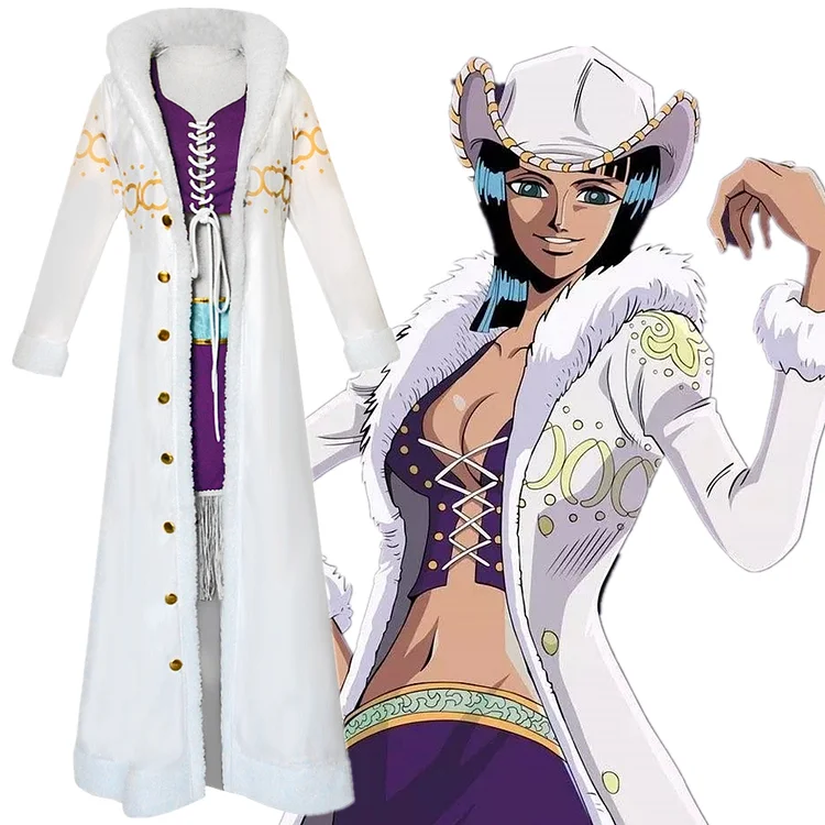 One Piece Miss All Sunday Costume Nico Robin Halloween Carnival Outfits