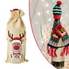 5D DIY Special Shaped Drill Diamond Painting Christmas Deer Wine Bottle Bags Covers Kits