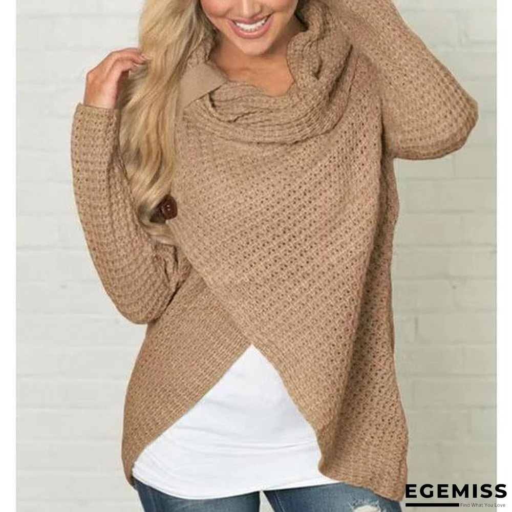 Casual Buttons Irregular Sweaters | EGEMISS