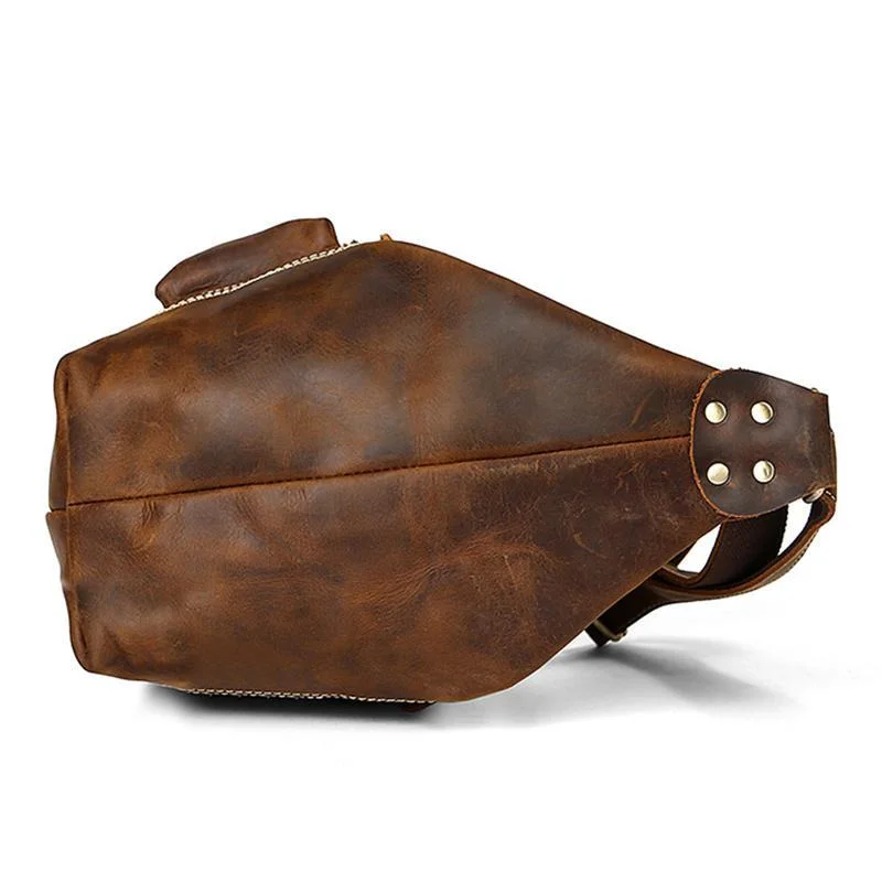 Classic Fashion Vintage Messenger Bag With Large Capacity For Men